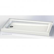Aquatic 6030ABL-WH - Acrylic Shower Pan