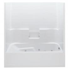 Aquatic 7236STLWP-WH - Gelcoat Smth Tile Tub-Shwr Whirlpool