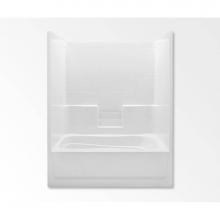 Aquatic AC003424-R-WPV-LN - 6036ST One-Piece Tub Shower