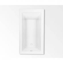 Aquatic AC003321-UNI-AIS-WH - Soco 7236 Drop-in Bathtub