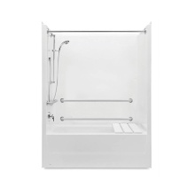 Aquatic AC003663-XMALLSRDS-BO - 2603SMTEMA One-Piece Tub Shower