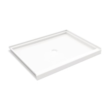 Aquatic AC003701-C-WHT - Icon 5038 ANSI B SMC Alcove Shower Base with Center Drain in White