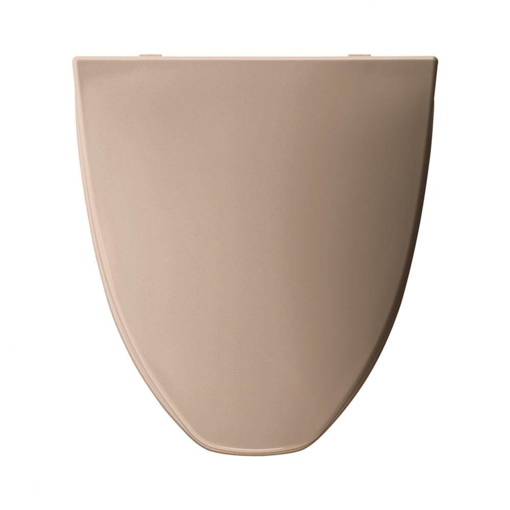 Elongated Plastic Toilet Seat in Fawn Beige