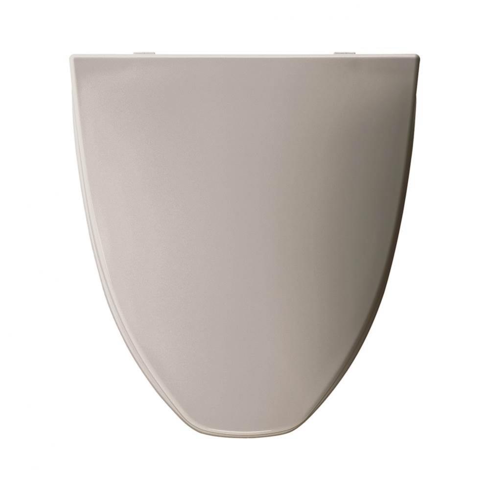 Elongated Plastic Toilet Seat in Silver