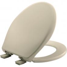 Church 300E4 146 - Affinity Round Plastic Toilet Seat in Almond with STA-TITE Seat Fastening System, Easy-Clean and W