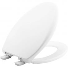Church 380E4 390 - Affinity Elongated Plastic Toilet Seat in Cotton White with STA-TITE Seat Fastening System, Easy-C