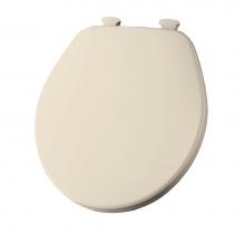 Church 7F540EC 346 - Round Enameled Wood Toilet Seat Biscuit Removes for Cleaning