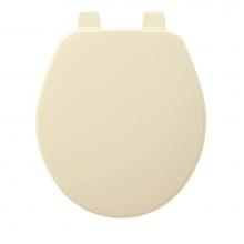 Church 540TTT 346 - Round Enameled Wood Toilet Seat in Biscuit with Top-Tite STA-TITE Seat Fastening System and Precis