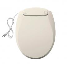 Church H700NL 346 - Radiance Round Plastic Toilet Seat in Biscuit with Adjustable Heat, iLumalight, STA-TITE Seat Fast