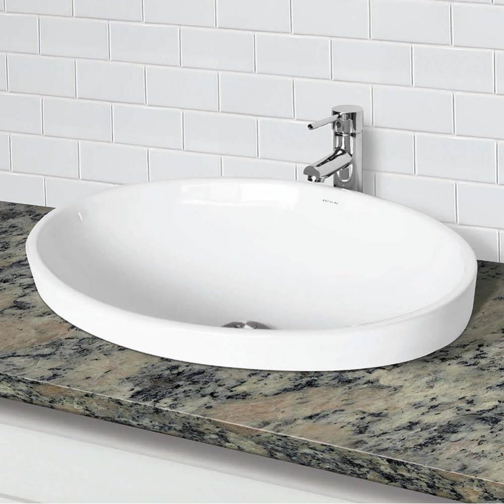 Semi-Recessed Oval Lavatory