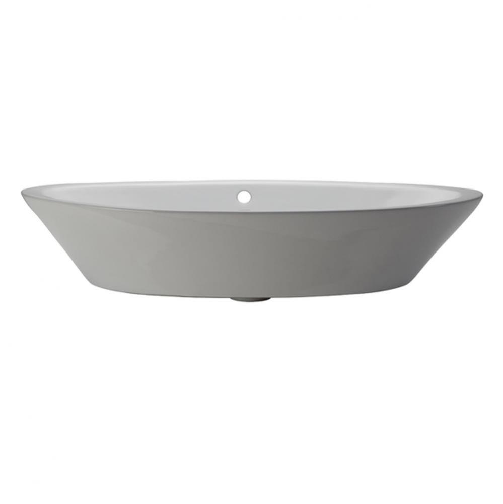 Above-Counter Oval Lavatory White