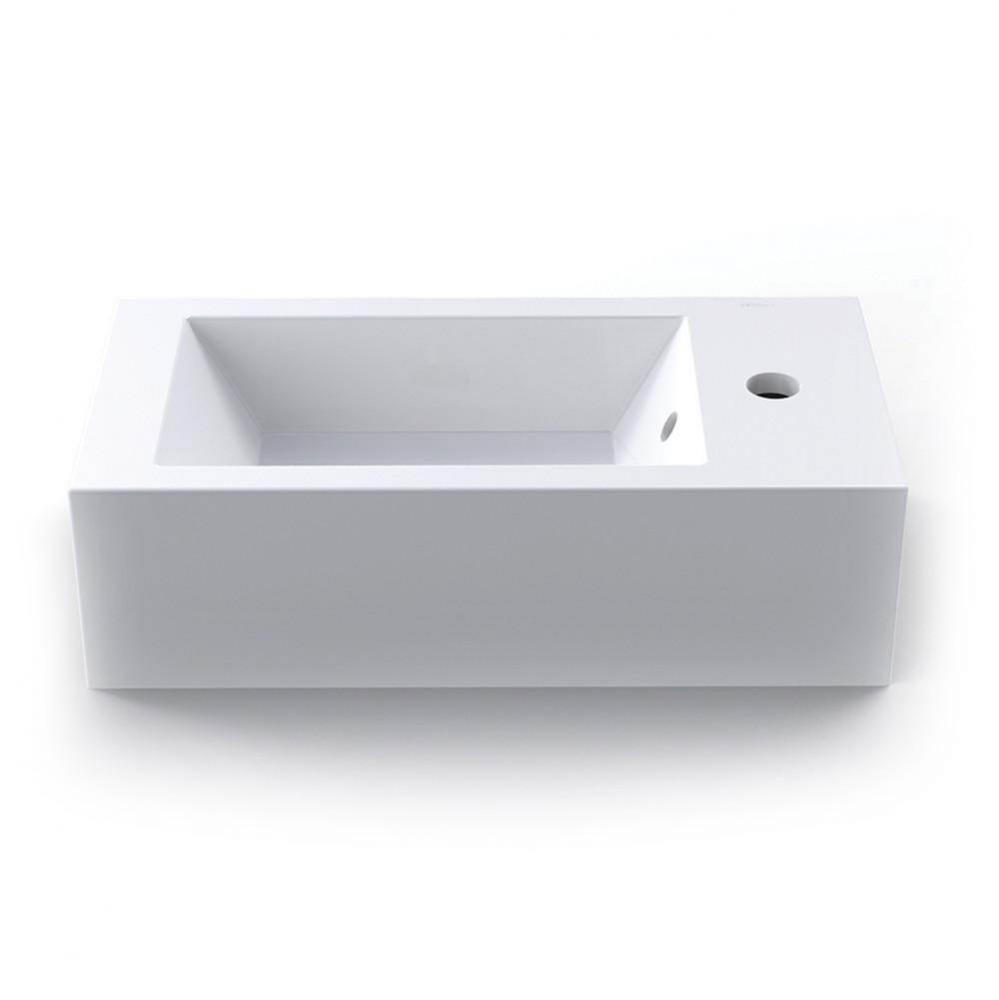 Wall Mount Or Above-Counter Rectangular Lavatory - Right