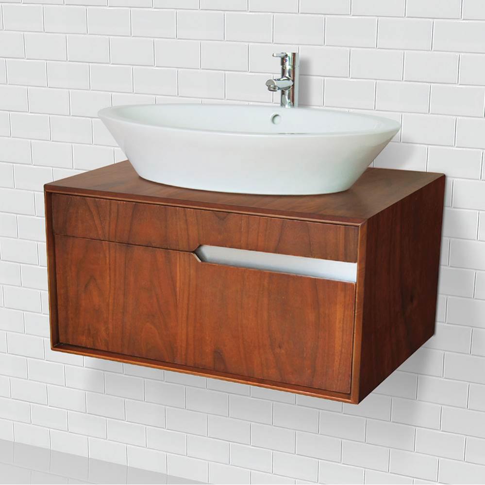 Wallmount Vanity With Above Counter Lavatory