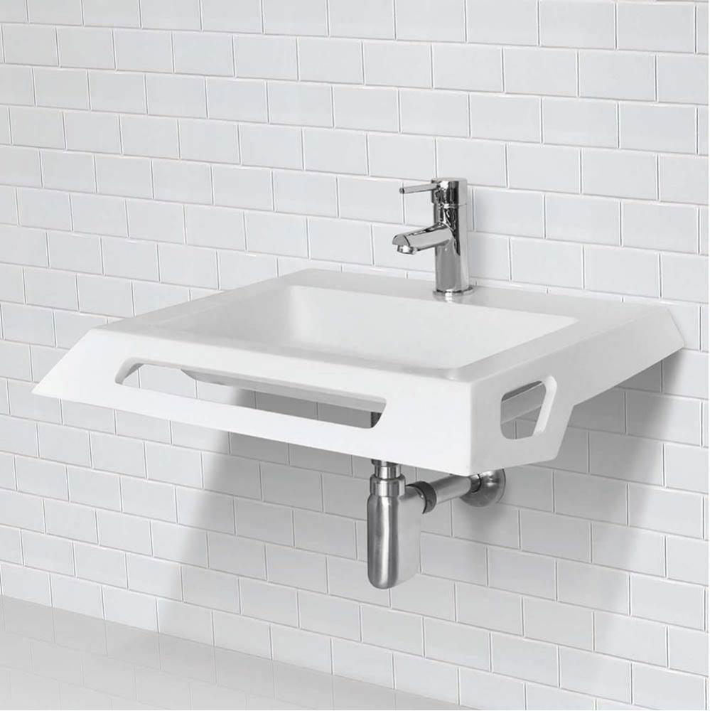 Lexine Solid Surface Ada Compliant Wall-Mount Lavatory