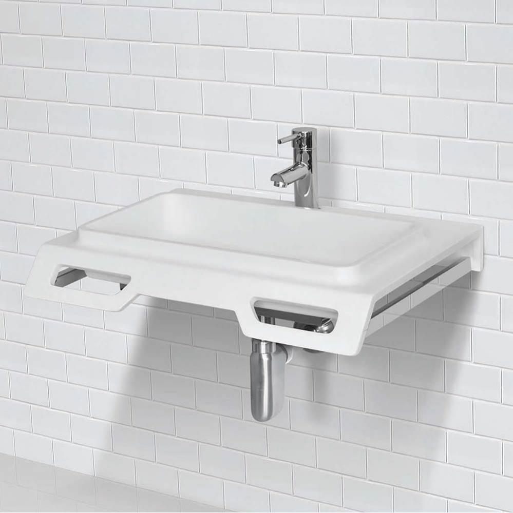 Solid Surface Ada Compliant Wall-Mount Lavatory