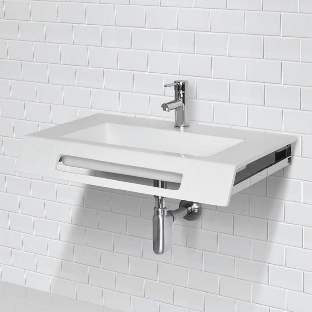 Solid Surface Ada Compliant Wall-Mount Lavatory