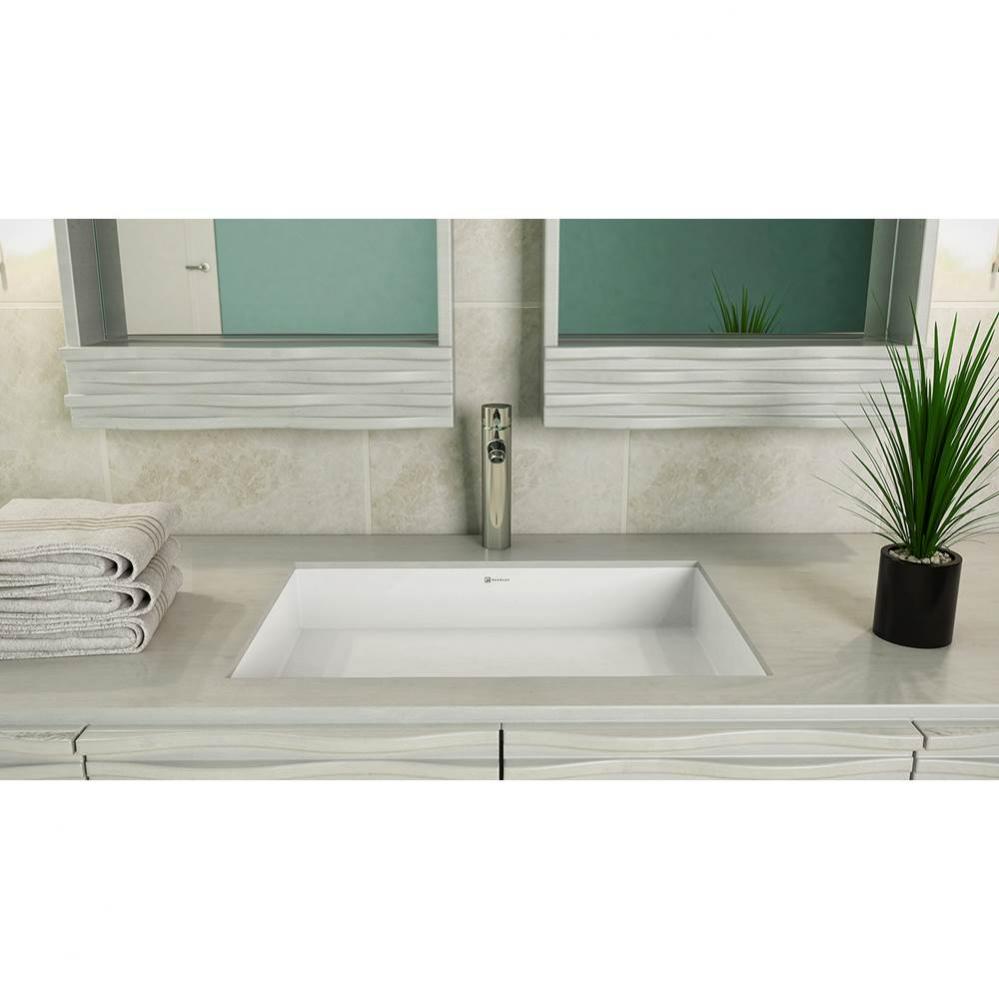 Solid Surface Rectangular Undermount Lavatory