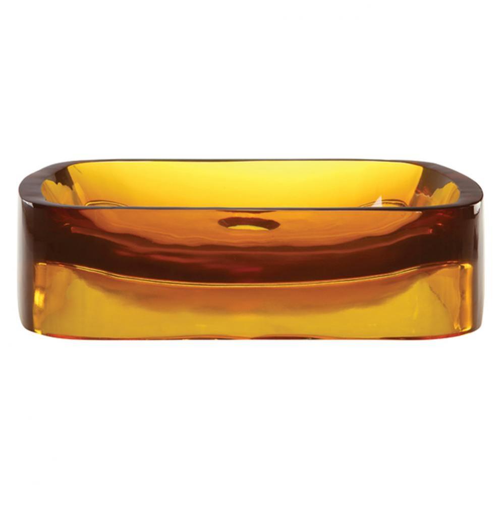 Honeycomb Rectangular Above-Counter Resin Lavatory