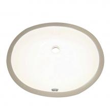 Decolav 1401-CBN - Oval Biscuit Vitreous China Undermount Lavatory with Overflow