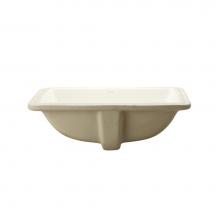 Decolav 1402-CBN - Rectangular Biscuit Vitreous China Undermount Lavatory with Overflow