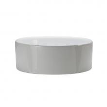 Decolav 1458-CWH - Above-Counter Round Lavatory White