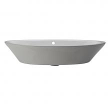 Decolav 1463-CWH - Above-Counter Oval Lavatory White