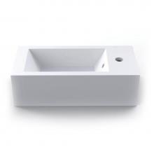 Decolav 1486R-CWH - Wall Mount Or Above-Counter Rectangular Lavatory - Right