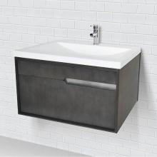 Decolav 1801-CHL - Wallmount Vanity With Solid Surface Countertop