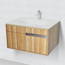 Decolav 1802-HKY - Wallmount Vanity With Glass Countertop