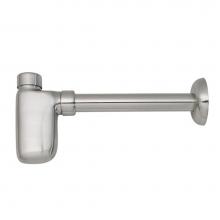 Decolav 9102-SN - Satin Nickel Decorative Bottle Trap with 13'' Tailpipe Length