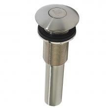 Decolav 9298-SN - Satin Nickel Push Button Closing Umbrella Drain without Overflow