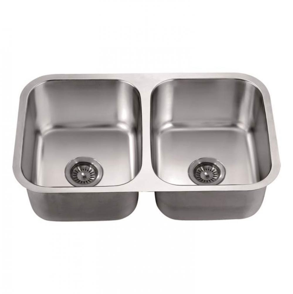 Dawn® Undermount Equal Double Bowl Sink