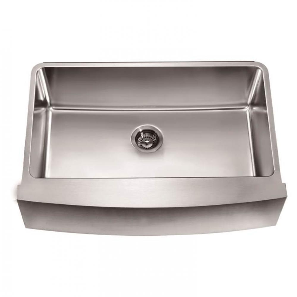 Dawn® Undermount Single Bowl with Curved Apron Front Sink