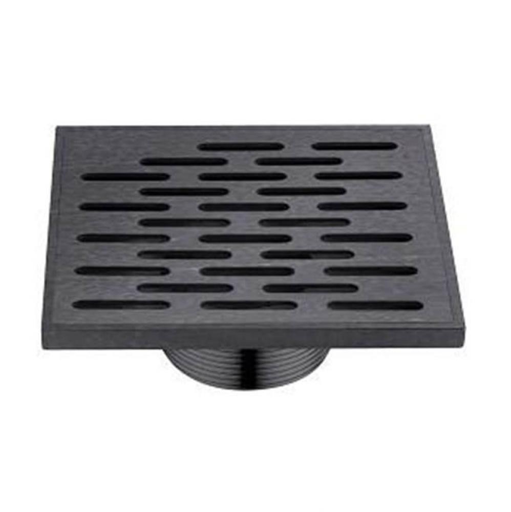 Shower square drain (screw-in), 304 type stainless steel, Dark Brown Finished, 32''Lx5-3