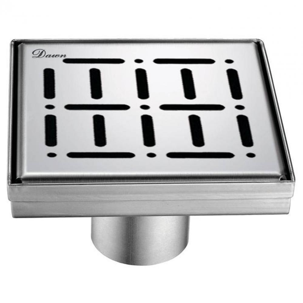 Dawn® The Loire River In France Series - Square Shower Drain 5''L