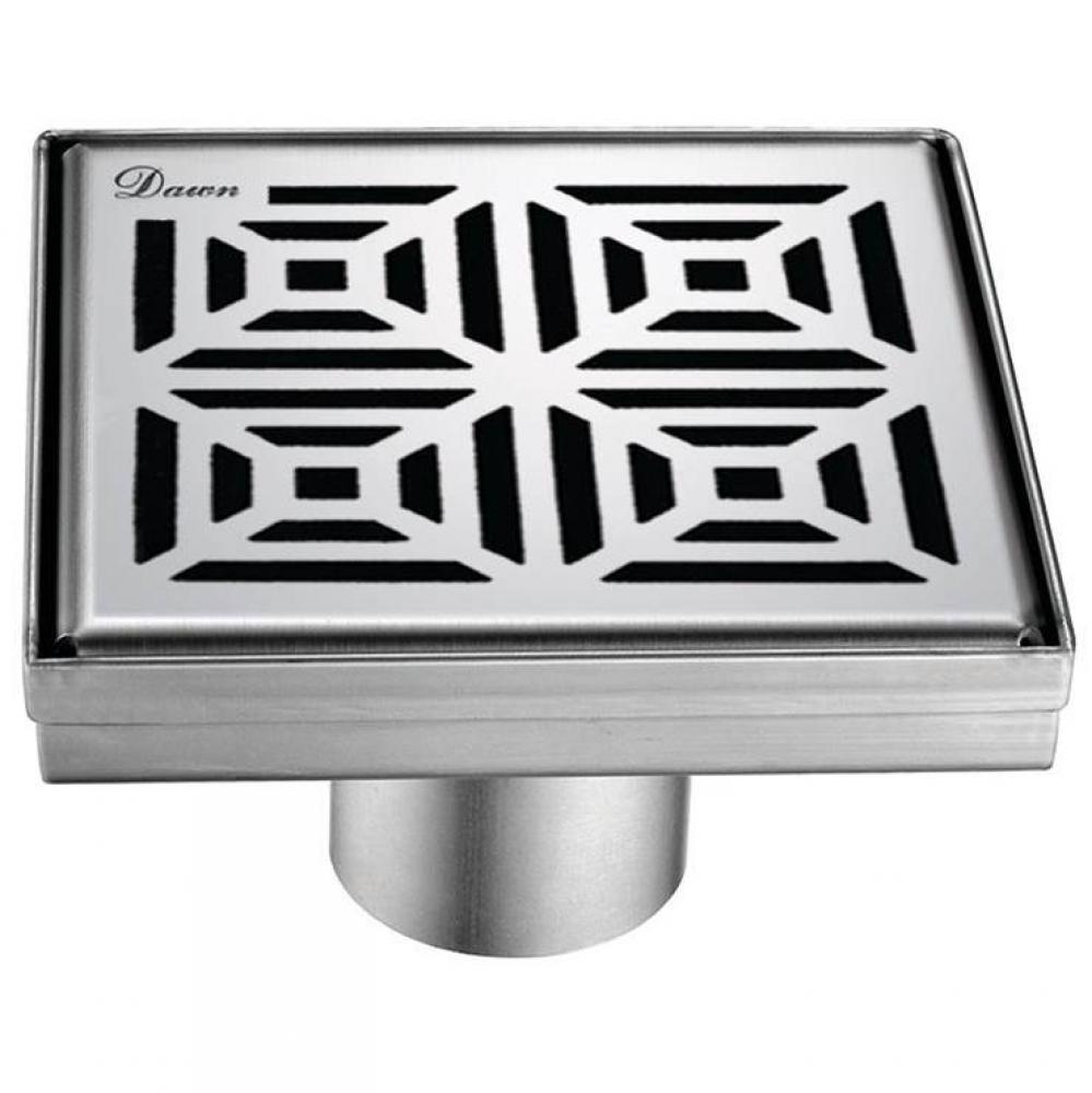 Dawn® Mamore River In Brazil Series - Square Shower Drain 5''L