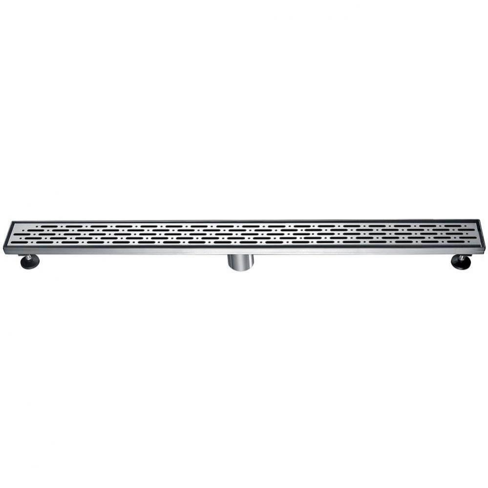 Shower linear drain---14G, 304type stainless steel, polished, satin finish: 36''Lx3&apos