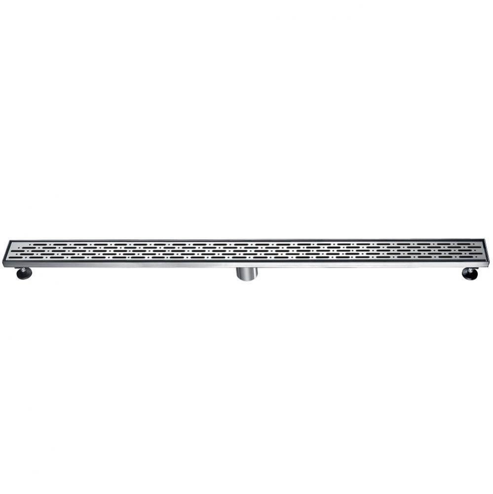 Shower linear drain---14G, 304type stainless steel, polished, satin finish: 47''Lx3&apos