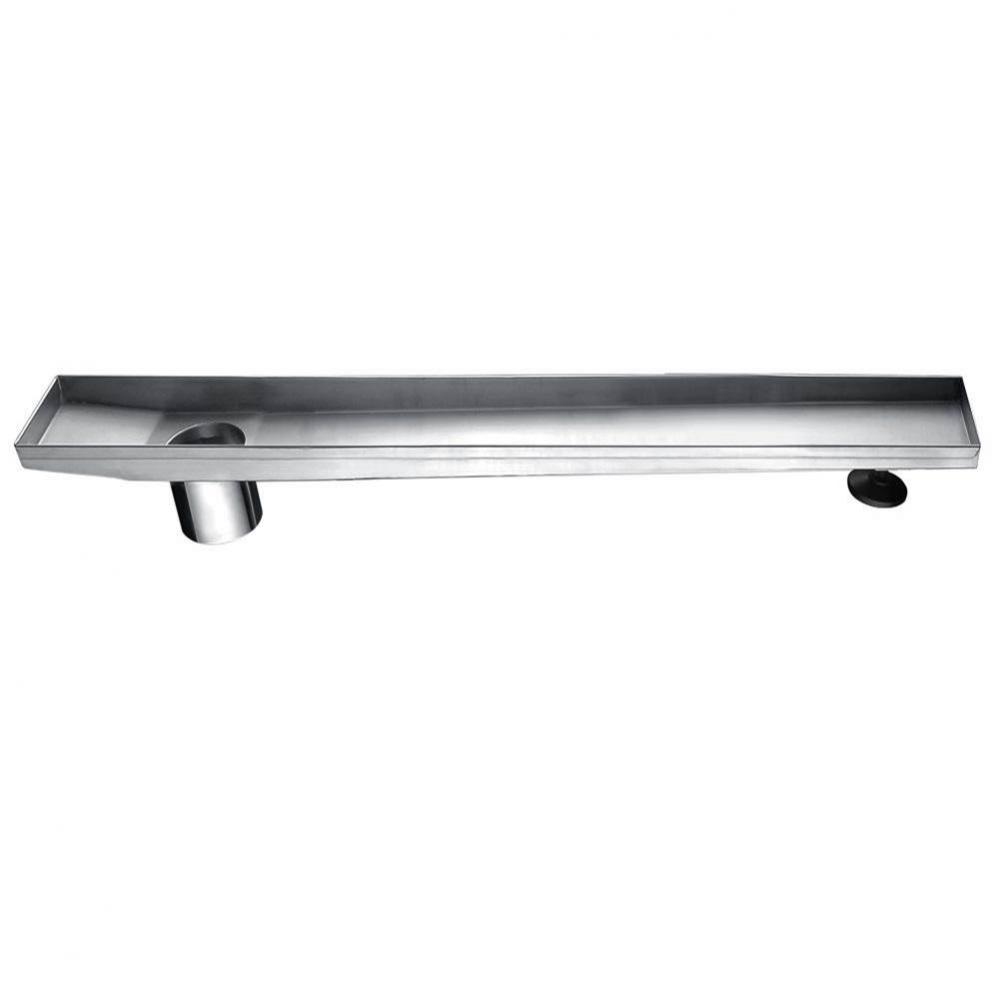 Shower linear drain---14G, 304type stainless steel: 47''Lx3''Wx3-1/8'&apo