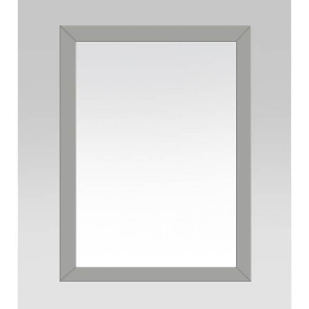 Solidwood frame mirror, light grey finished, 22''Wx1''Dx30''H