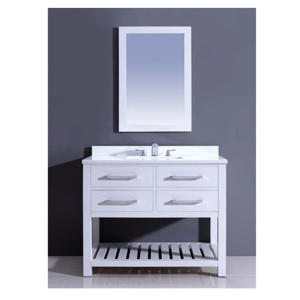 Dawn® Vanity Set:  Counter Top (AAPT422235-01), Cabinet (AAPC422235-01) & Mirror (AA