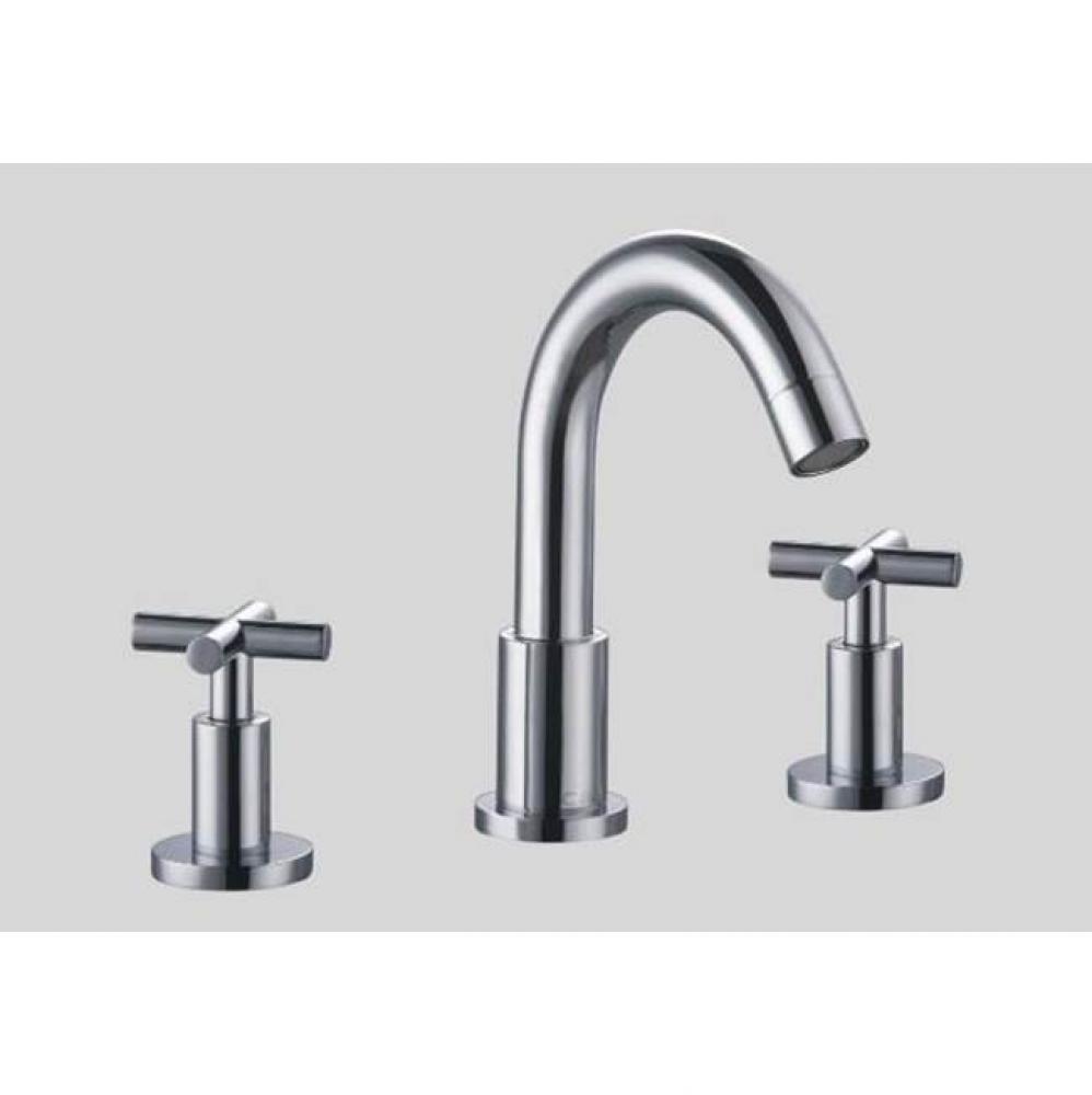 Dawn® 3-hole widespread lavatory faucet with cross handles for 8'' centers, Chrome