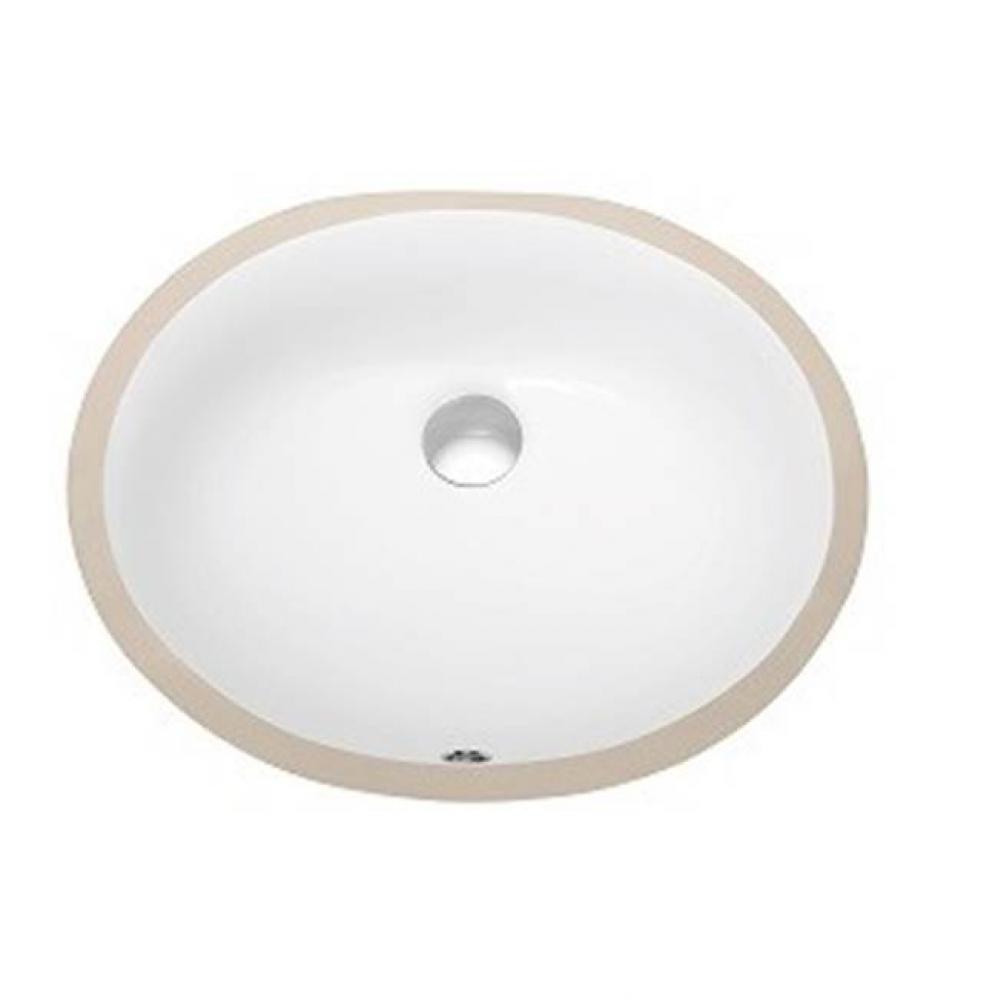 Dawn® Under Counter Oval Ceramic Basin with Overflow
