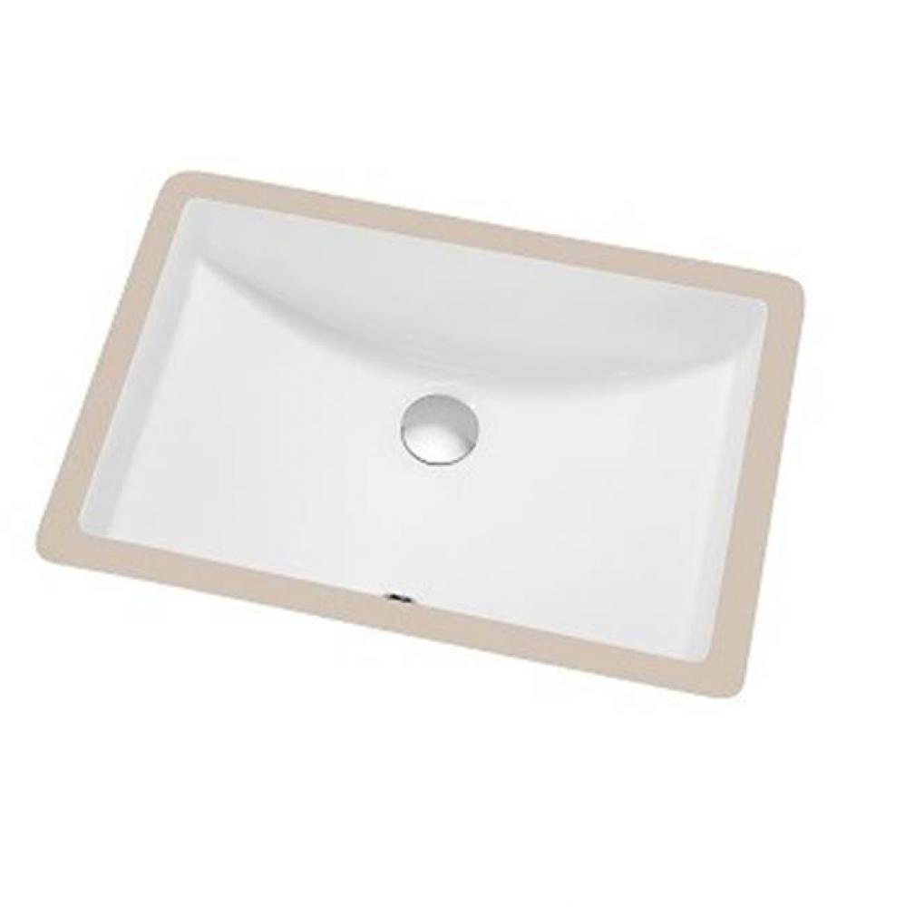 Dawn® Under Counter Rectangle Ceramic Basin with Overflow