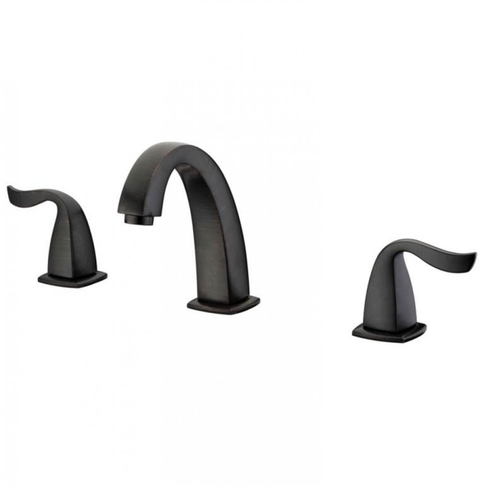 Dawn® 3-hole widespread lavatory faucet with lever handles for 8'' centers, Dark Br