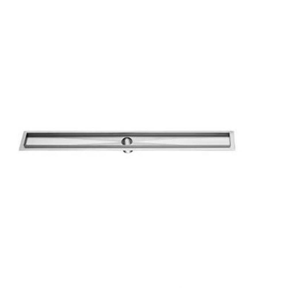 Shower Linear Drain Channel for Hot Mop, Size: 37-5/8''L x 4-5/8'' x 3-3/8&apo