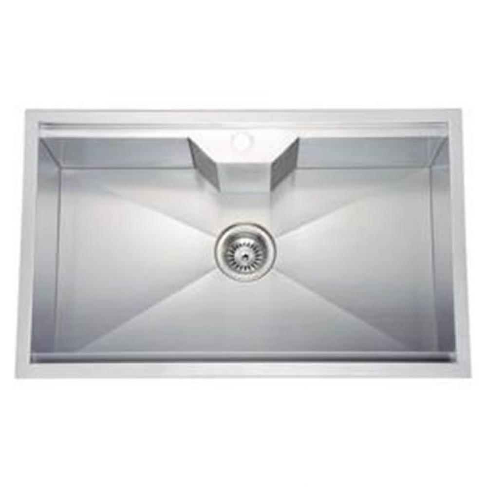 Dawn® Dual Mount Single Bowl Square Sink with 1 Hole