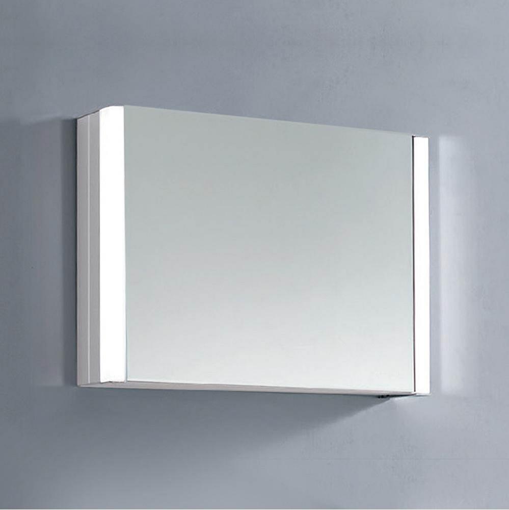 Dawn® LED Wall Hang Aluminum Mirror/Medicine Cabinet with Matte Aluminum Frame and IR Sensor
