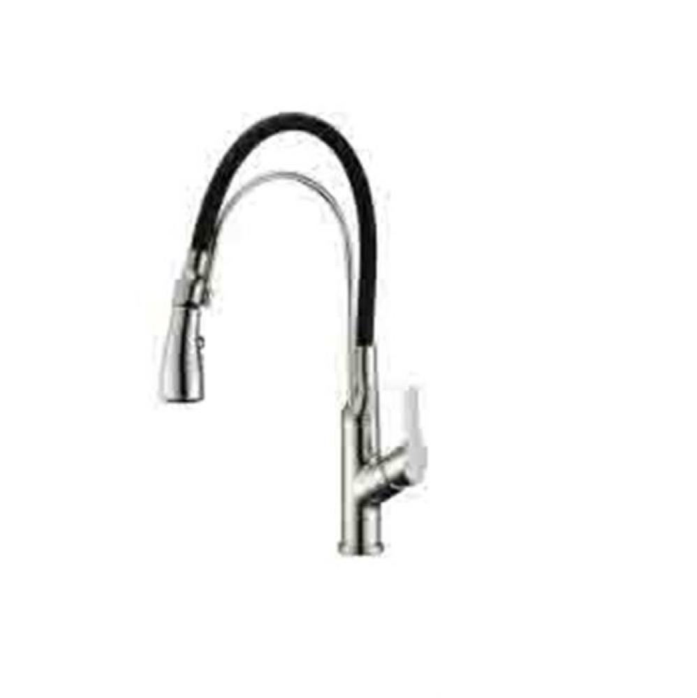 Single-lever kitchen pull out faucet, Brushed Nickel