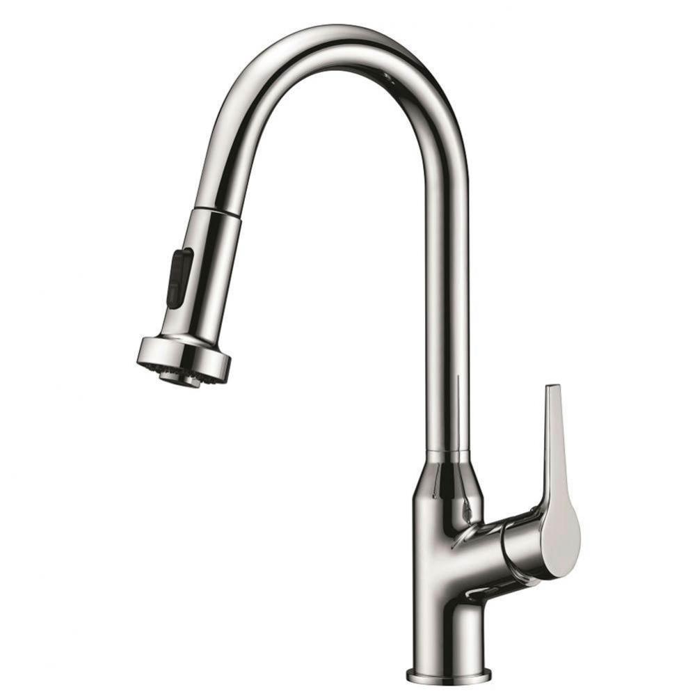 Single Lever Pull-down Kitchen Faucet, Chrome